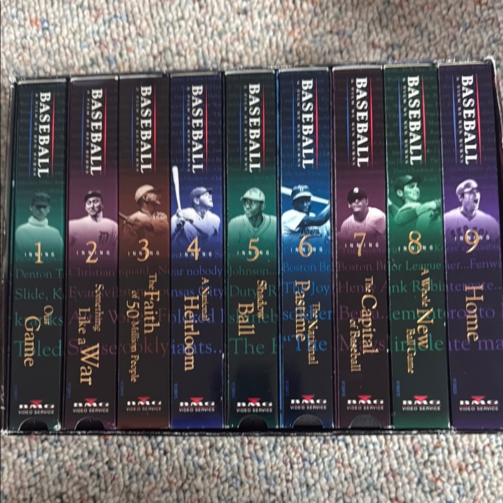 Baseball VHS Collection Set